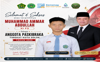 Muhammad Ammar Abdullah Terpilih Menjadi Anggota Paskibraka Tingkat Kota Solok Tahun 2026